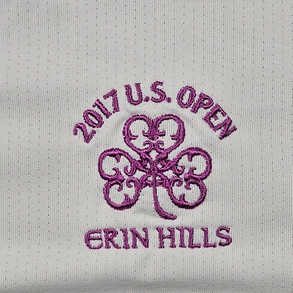 Adidas Golf Polo Mens 2XL White‎ 2017 U.S. Open Erin Hills Climacool Shirt